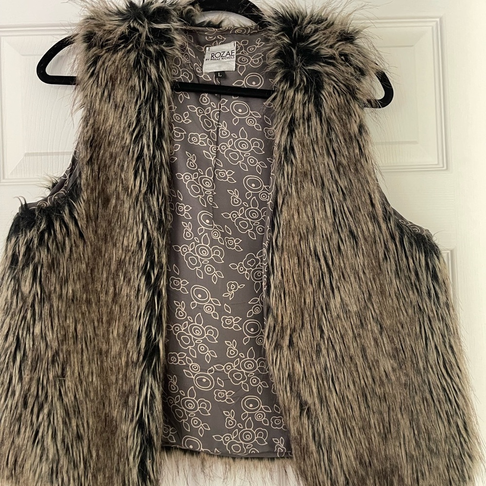 Faux fur vest